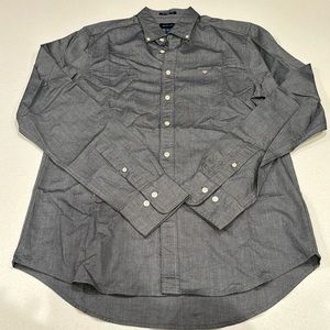 Gant grey medium button down slim